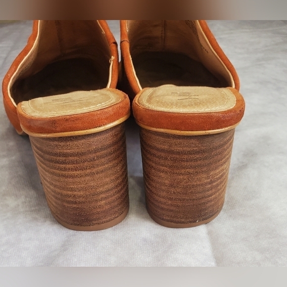 J JILL Celeste Henna Suede Block Heel Mules Size 10M - Picture 5 of 14
